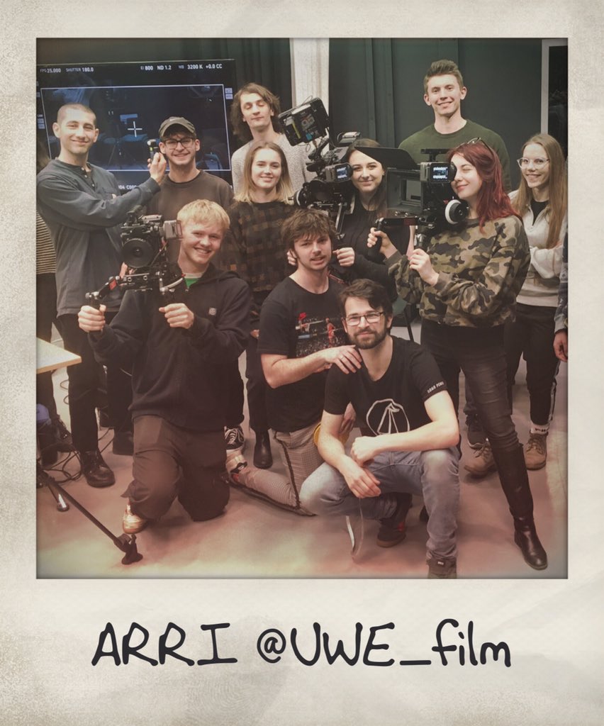 Davidneal_'s tweet image. The amazing @UWE_FILM @UWEBristol students getting their hands on the @ARRIChannel #AlexaMini. This year all student graduate #drama films used the ARRIs. Looking forward to our graduate screening at the @Everymancinema in June! #LogC #ARRI #AlexaMini