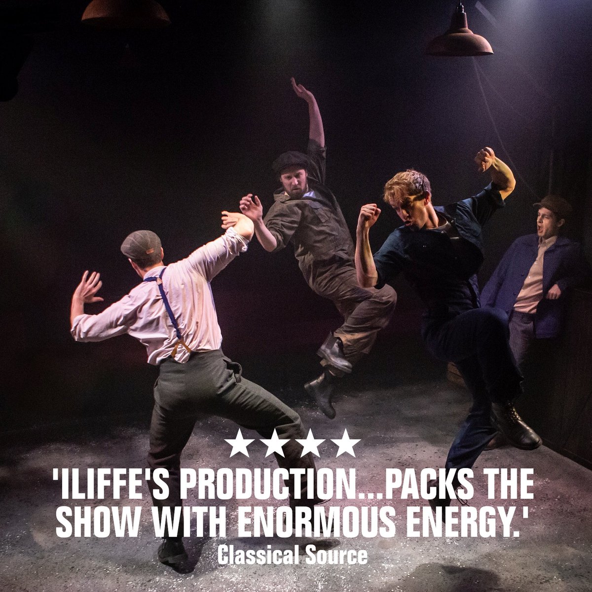 finborough's tweet image. "Iliffe's production...packs the show with enormous energy."
★★★★ Four stars from @ClassicalSource for Maggie May.
classicalsource.com/db_control/db_…
Now playing at the Finborough Theatre.
finboroughtheatre.co.uk/productions/20…
Image by Ali Wright.