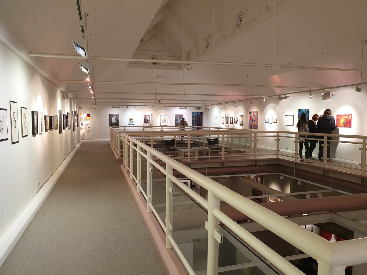 <a href="/ArtWarringtonVR/">WarringtonArtsDept</a> ready for students and parents to arrive at the private viewing of their group exhibition 'NOW / fear of the unknown' <a href="/warringtonmus/">Warrington Museum & Art Gallery</a>.