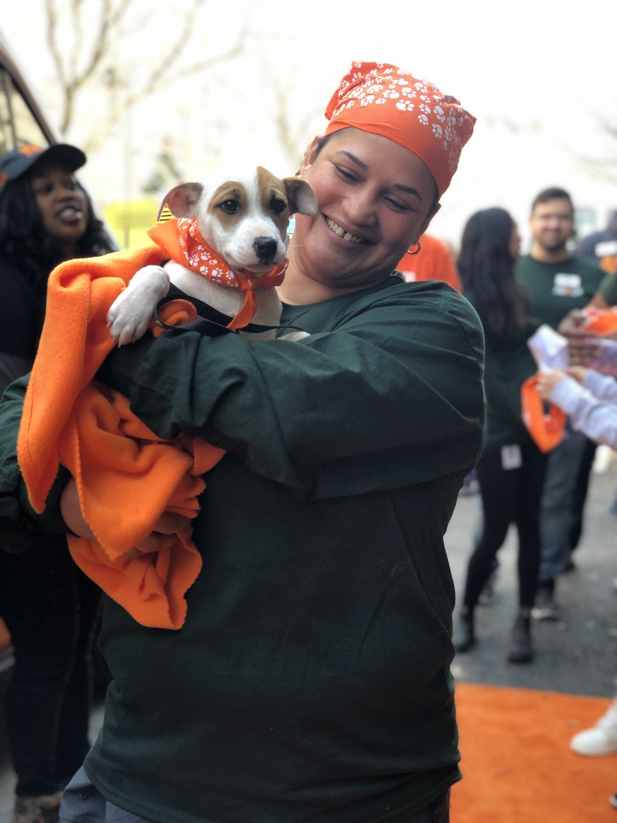 ASPCAPro's tweet photo. This past week, the @ASPCA celebrated the arrival of the 100,000th animal to be transported through our Animal Relocation Program! Thank you to our wonderful partners for this event, @ochsms and The Augusta Regional SPCA! https://t.co/xZibjm3EdE