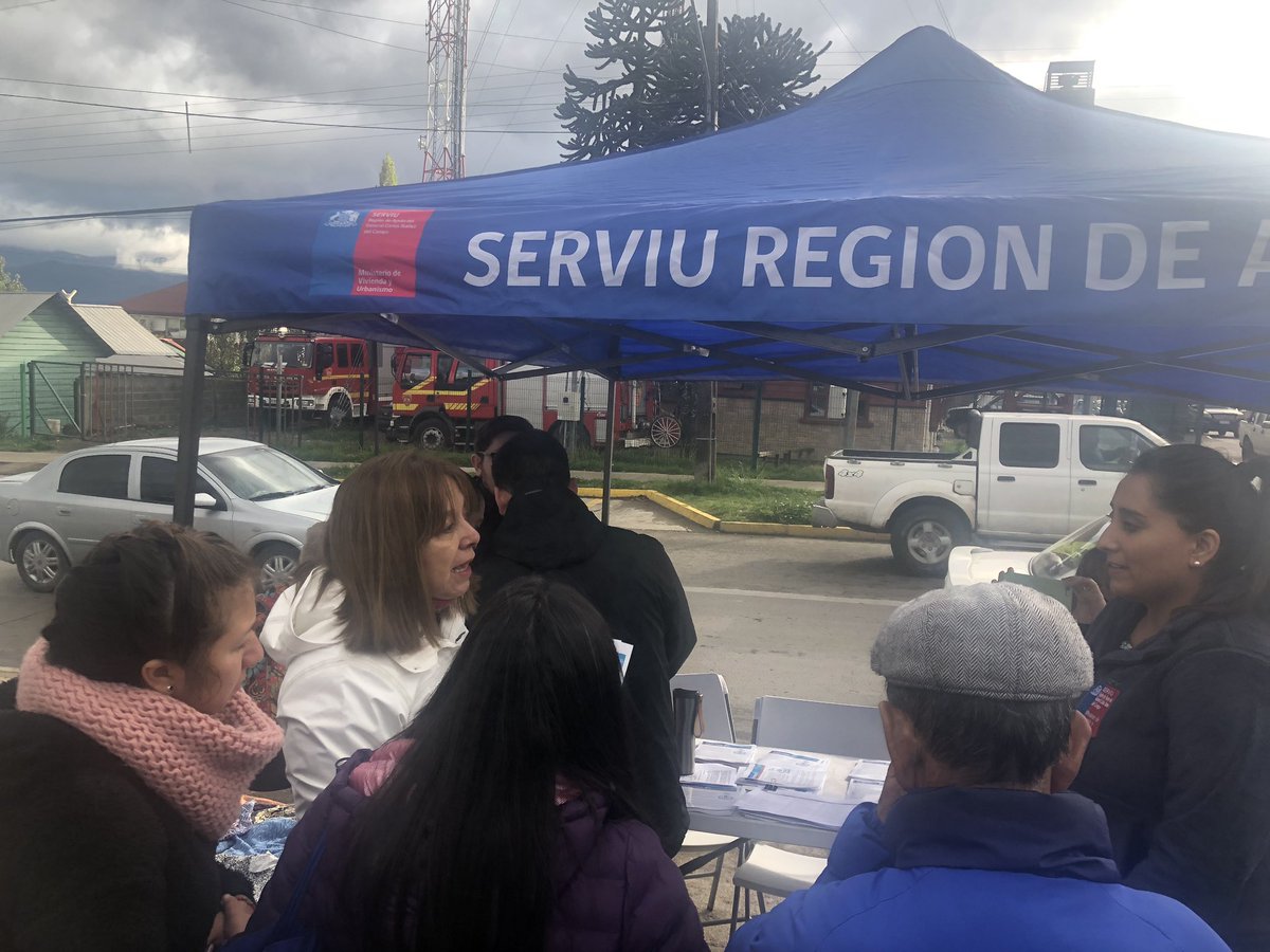 Acompañando a #SeremiMinvu <a href="/AnaMariaMoraA/">Ana Maria Mora A.</a> <a href="/vanevasquez14/">vane.vasquez</a> en #FeriaLasQuintas en una jornada de #Difusion del #ProgramaPDA #DescontaminemosCoyhaique acercando la oferta <a href="/Minvuaysen/">Minvu Aysen</a> <a href="/ServiuAysen/">Serviu Aysén</a> a toda la comunidad #ChileEnMArcha #ChileLohacemosTodos #MinvuUneCiudad