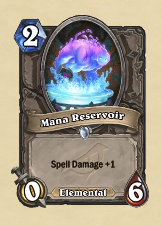 KingHarry57's tweet photo. The card Mana Reservoir from the #RiseOfShadows pack is gonna be a huge asset to any spell heavy deck. Early game durability is always a plus!! No damage though, what do you guys think? Share in the comments! https://t.co/MqBRW4B62P