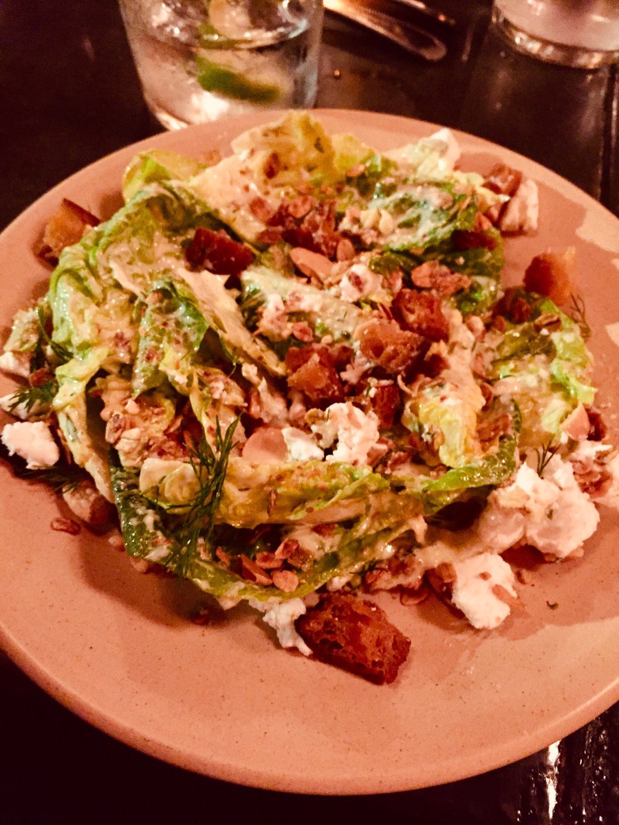 TheFoodie8's tweet photo. #LittleGemSalad #Walnuts #GoatCheese #Dill #SourdoughCroutons #PoppySeedDressing #Deliciousness #Eatpgh 👍👍👌👌 https://t.co/POhQnUuthz