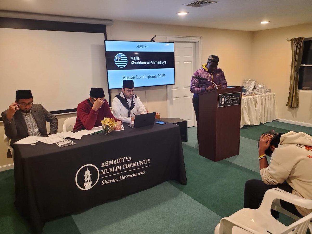 MKA_Boston's tweet image. Delighted to have Regional Missionary, Imam Salman Tariq Sahib with us on the occasion of Khuddam Ijtema 2019. #Boston