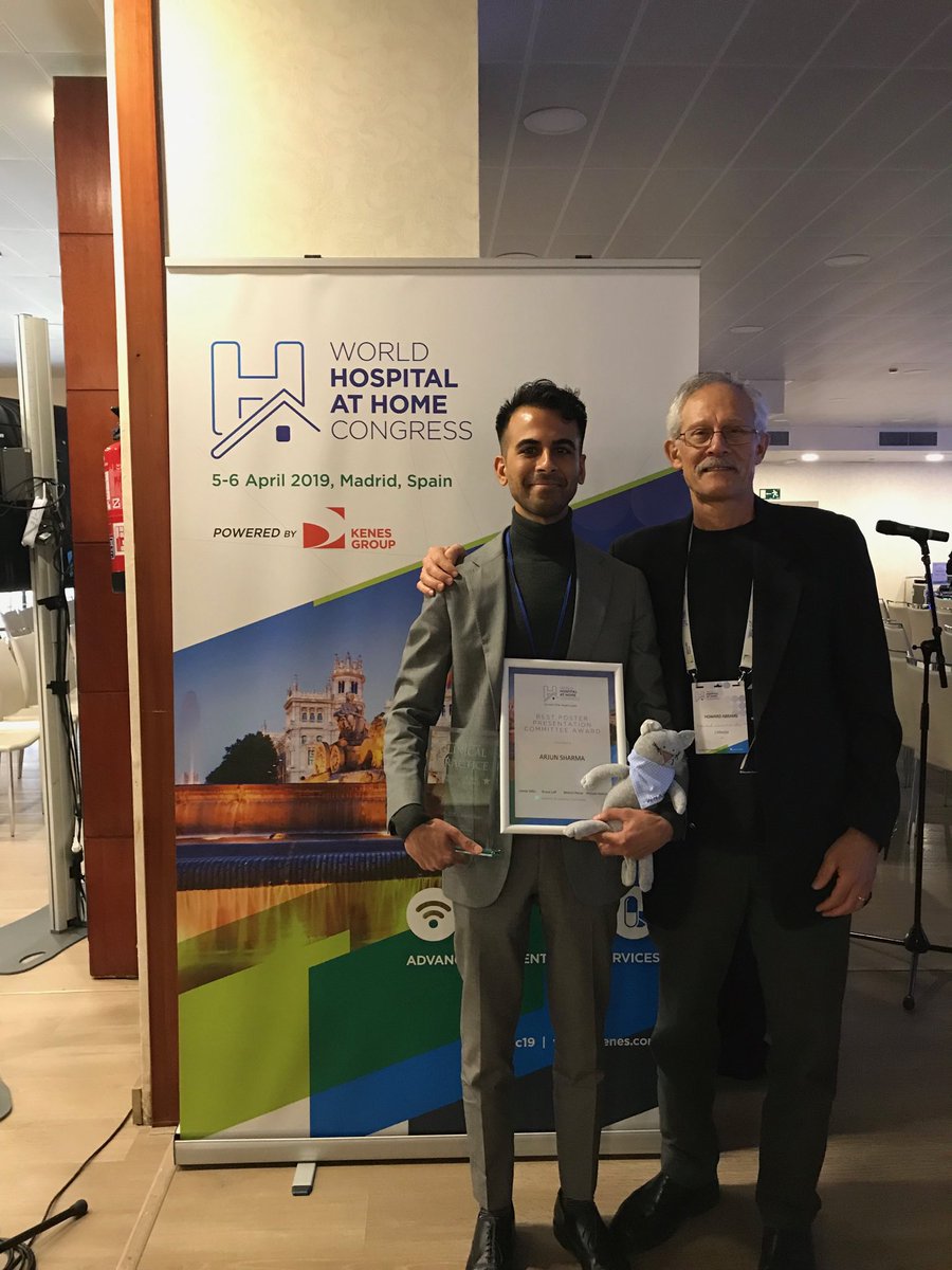 Second place in “Best Poster Contest” at World Hospital at Home Congress “ Madrid. #WHAHC_Congress #uhnOpenLab