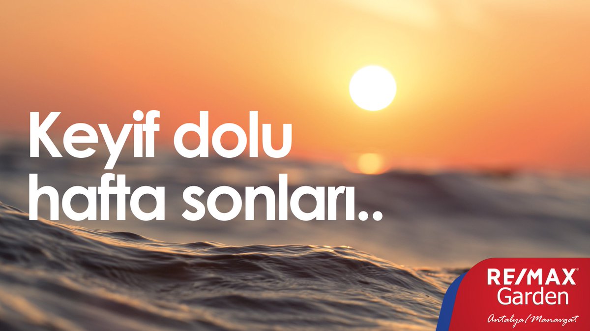 Mutlu hafta sonları dileriz :)
#manavgat #remaxmanavgat #remaxgarden #remaxtürkiye #side #antalya