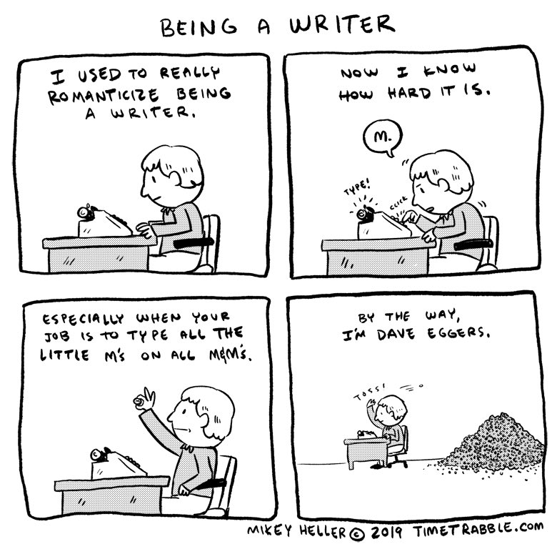 i drew a comic about being a writer 