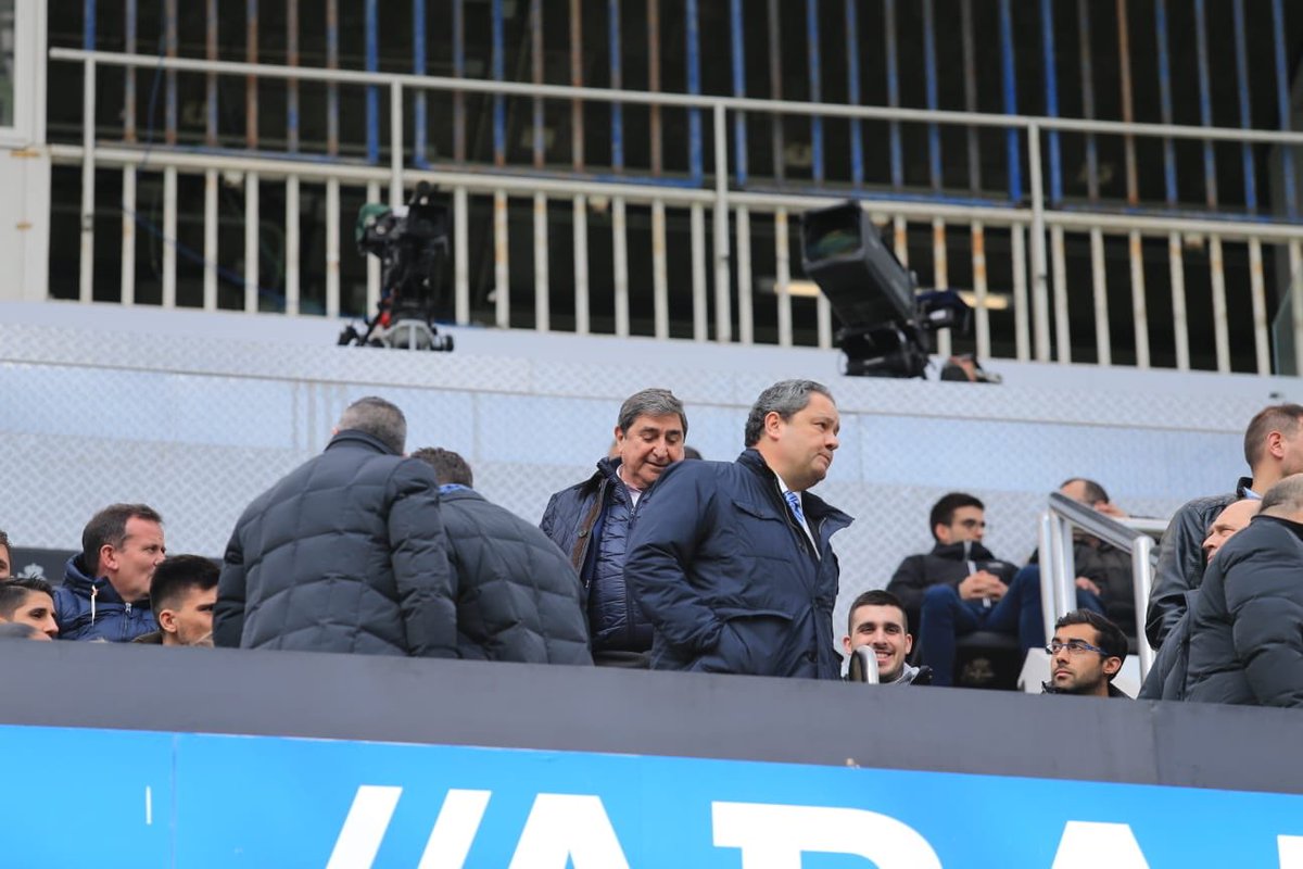 riazororg's tweet photo. Hoy está Augusto Cesar Lendoiro en el palco de Riazor. Su primera vez desde que dejó la presidencia del #Depor https://t.co/l2jqCP7IFB
