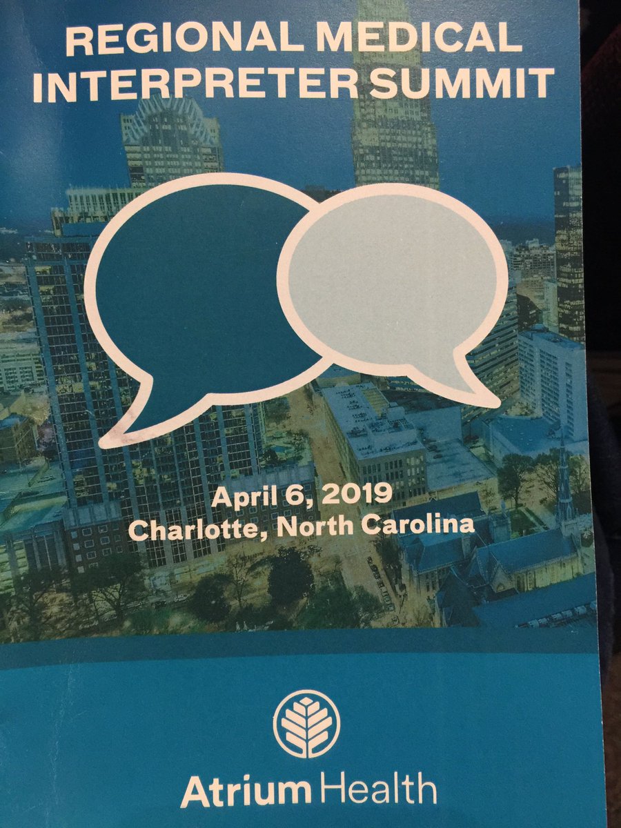 Regional medical interpreter summit in Charlotte.