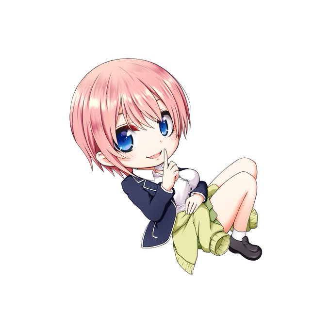 ピスタチオ＆コパンさんがTwitterに投稿した中野一花(五等分の花嫁)のイラスト。