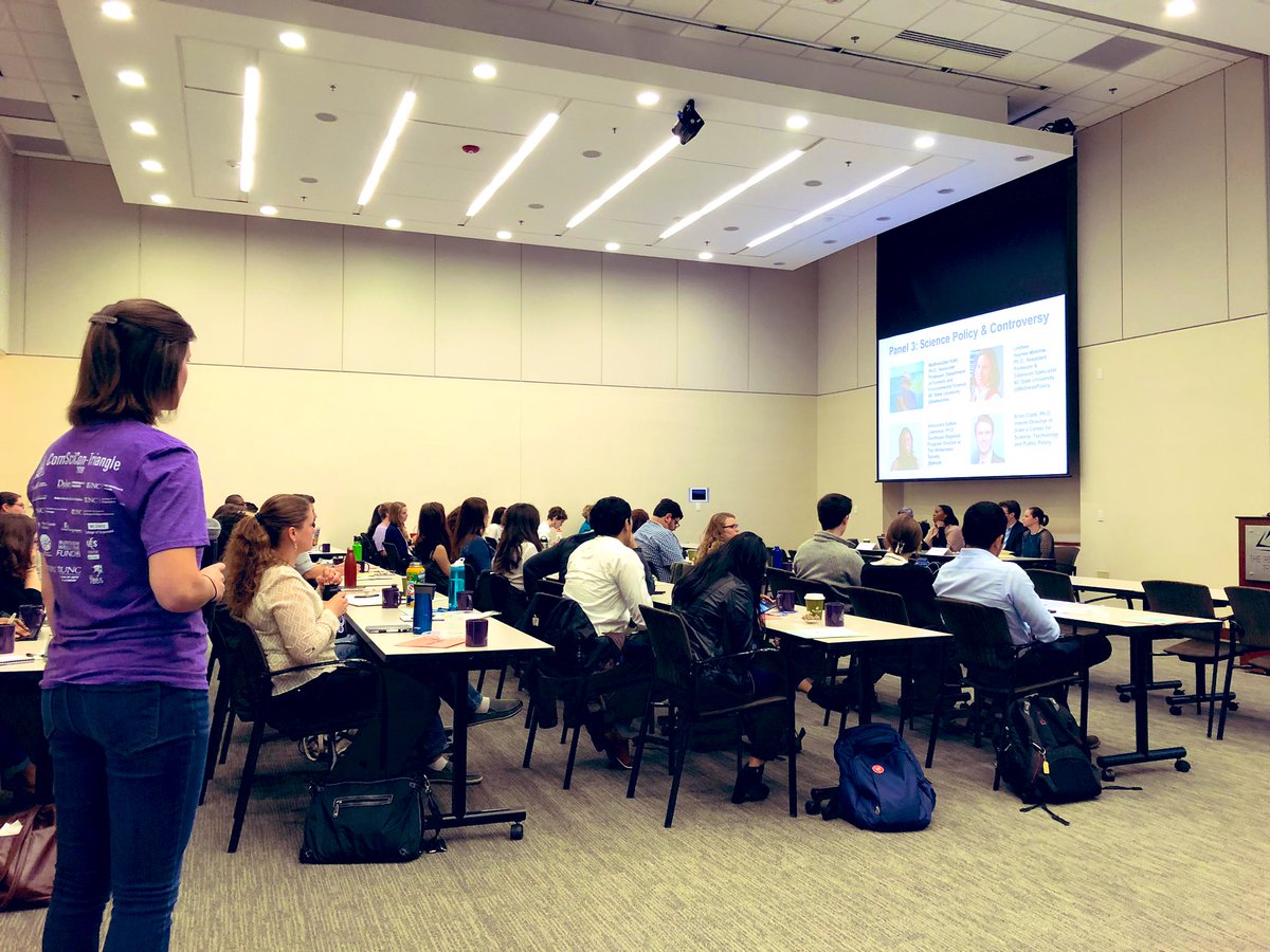 DrManisitDas's tweet image. Shoutout to @becca_vanhoeck who is doing a terrific work moderating our #SciPol panel this morning at #ComSciConTri @comscicontri