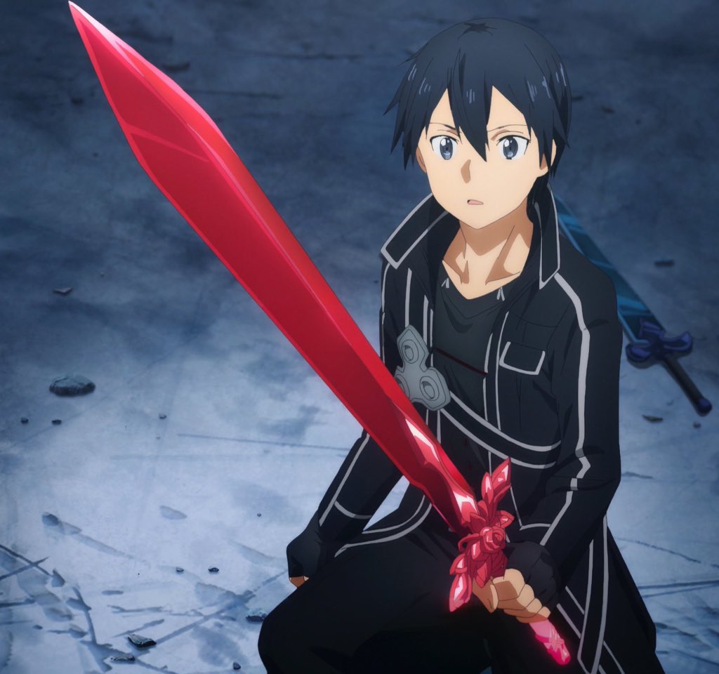 RealDealKirito's tweet photo. I finally finished recoloring my blue rose sword &amp; transformed it into the red rose sword ❤️🗡🌹 https://t.co/vLkpFqcKEc