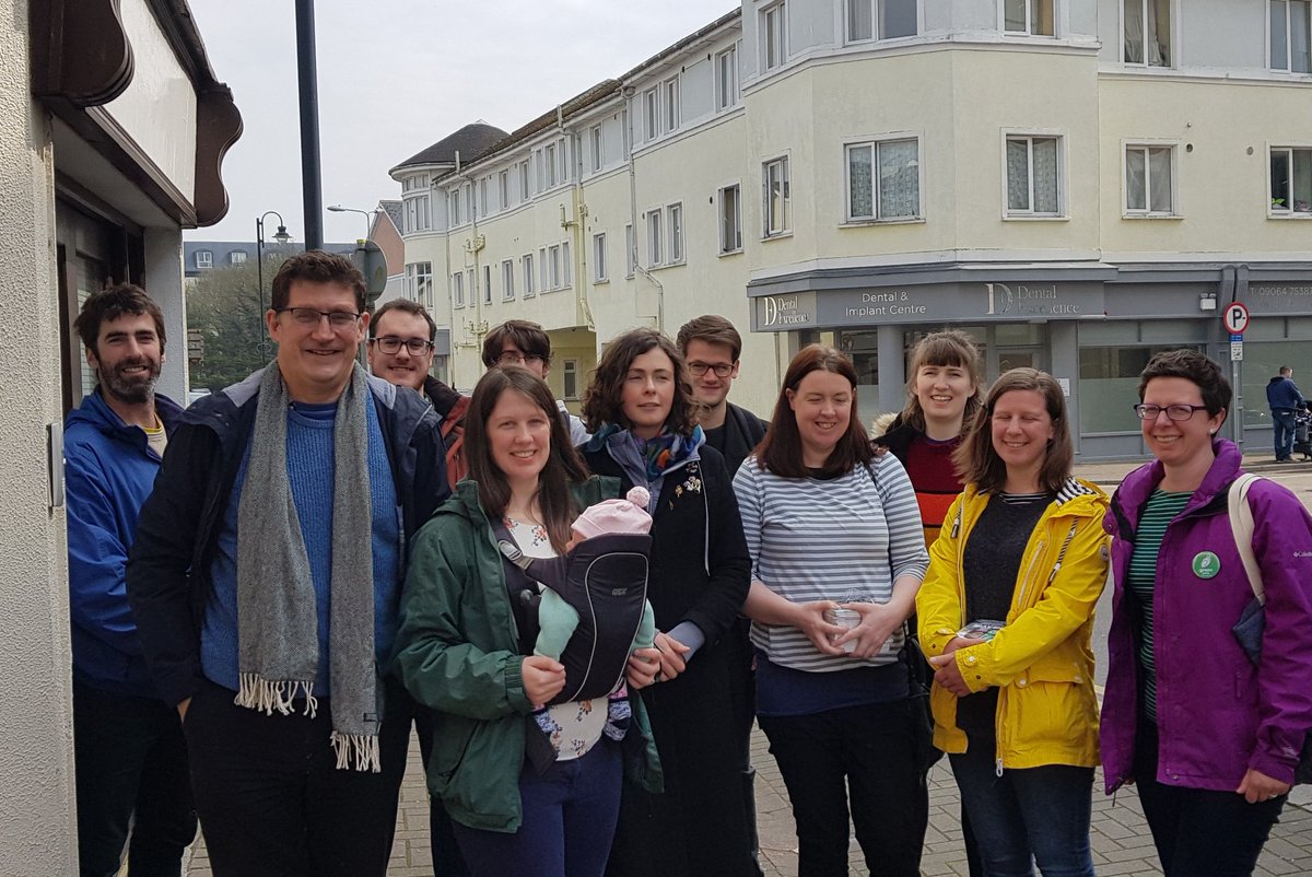 EamonRyan's tweet photo. Out canvassing down town Athlone with @louheavin and her baby daughter Alathea. #StartingYoung #votegreen #green19 #GreenWave @saoirse_mchugh https://t.co/u21lI3xwue