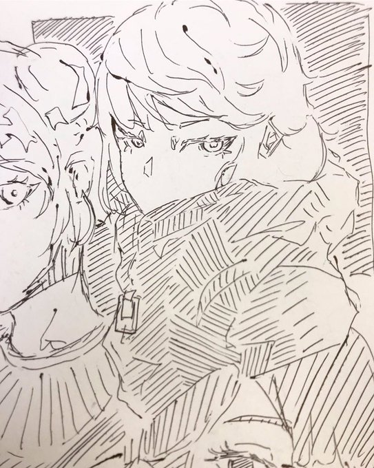 The look of mixed directional hatching looks pretty neat. It's kinda fun.

#imaginationarts #animeart #traditionalart #sketches #penandpaper #dailysketch #doodle #doodlesketch 