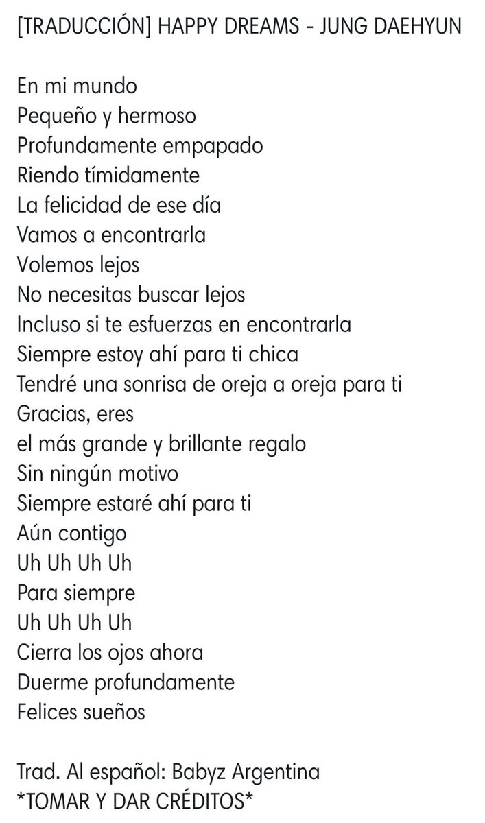 babyz_arg's tweet photo. [TRADUCCIÓN] HAPPY DREAMS - JUNG DAEHYUN 

#Chapter2_27 #JungDaeHyun #DaeHyun #BABYHYUN27 #BABYHYUN #정대현 #대현
Trad. Al español: Babyz Argentina 
*TOMAR Y DAR CRÉDITOS* https://t.co/bPsn1WzAVe