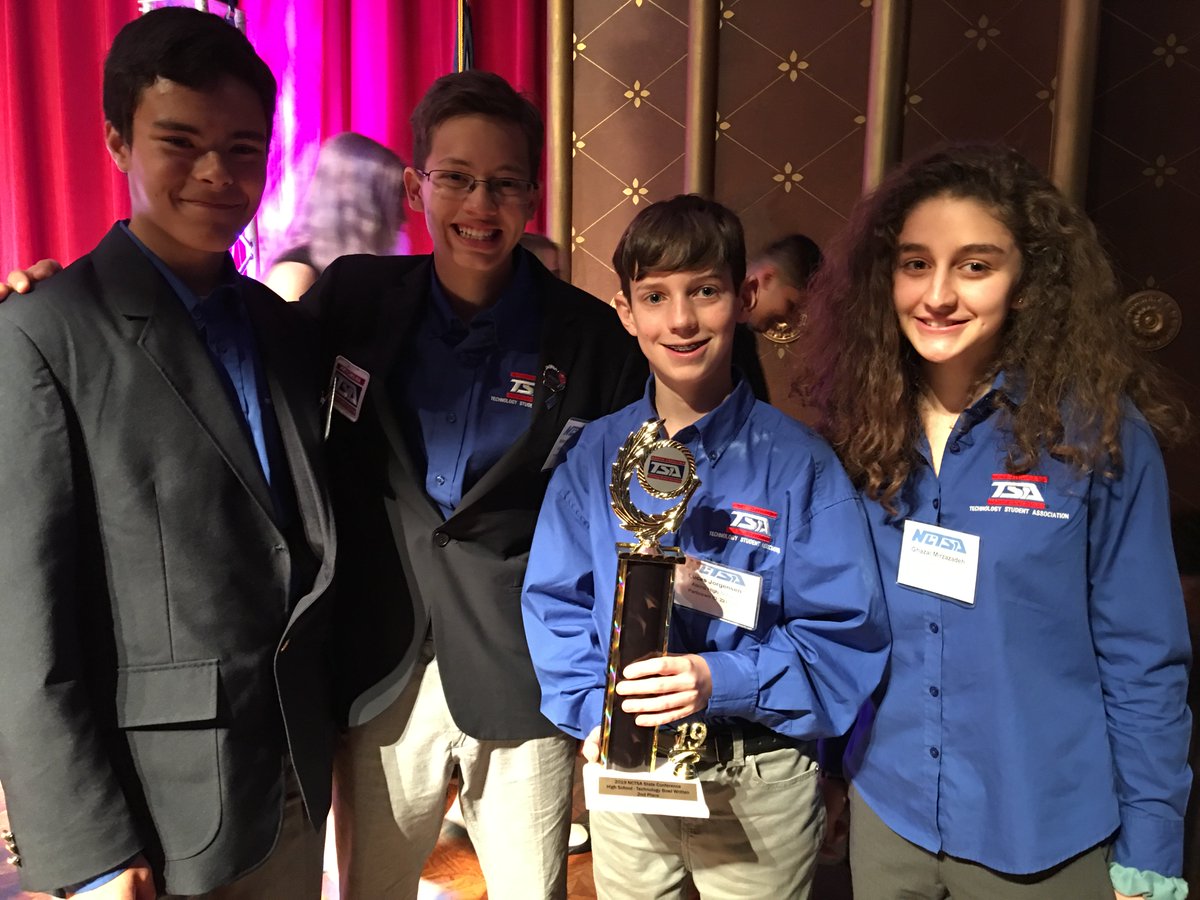 dr_ywong's tweet photo. Congrats to Lucas Jorgensen, Troy Boland, Ghazal Mirzazadeh, and Kiran Kapileshwari @Atkins_HS for getting 2nd in Software Development at the TSA States competition. https://t.co/AvpTDBoq2D