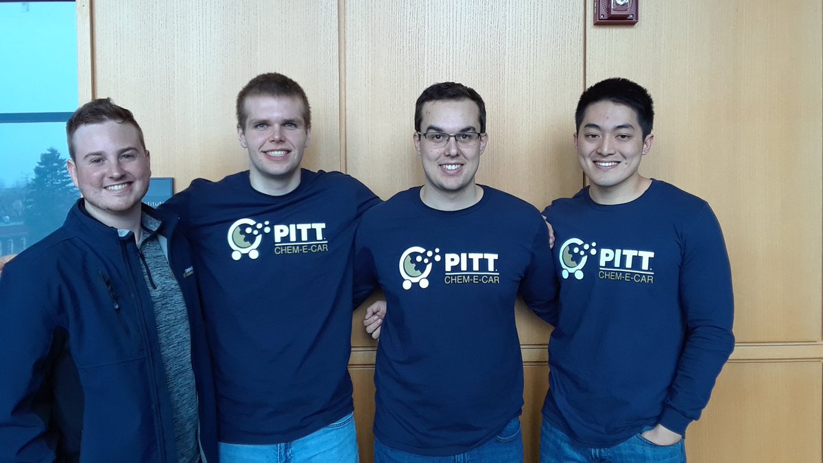 BaylesTaryn's tweet photo. So proud of our @ChemePitt #Jeopardy team who competed in the finals (out of 18 teams) against UPenn and JHU (who we beat in the first round) #AIChE regionals @PSU @PittEngineering @PittChemEugrad https://t.co/7XBQ968rtN