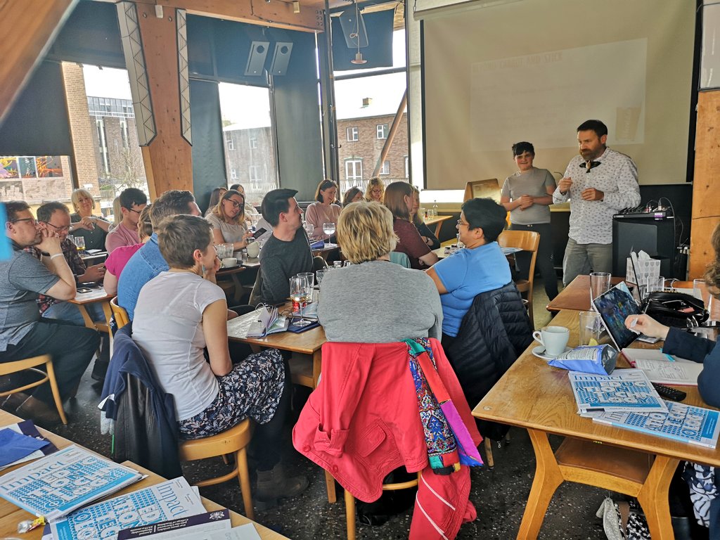 LizSaddler's tweet photo. Last presentation @MrEFinch #BrewEdCov kazoo... BrewEd... adjectives... so far
'Let's set up our own school' 😁 https://t.co/TzXy92pUEi