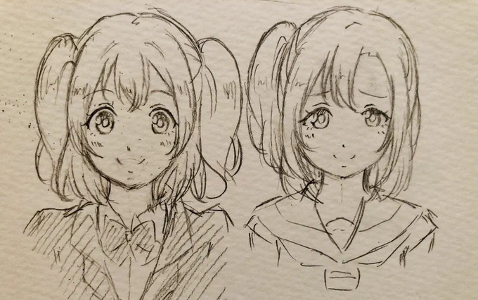 顔描き分け苦手なので髪型交換などしてみる。 