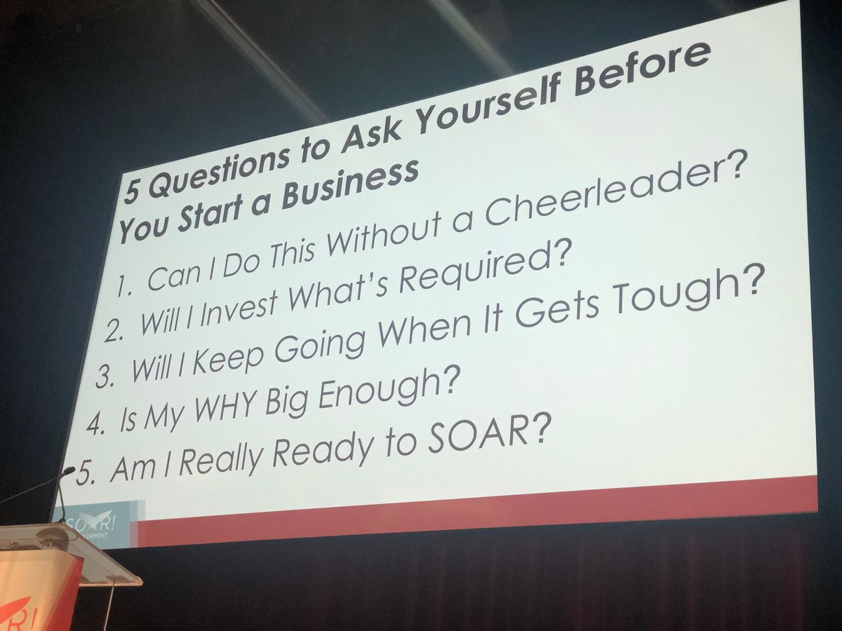 5 questions ask yourself before you start a business! #SoarInATL ⁦<a href="/LamarTyler/">Traffic Sales and Profit 📊</a>⁩
