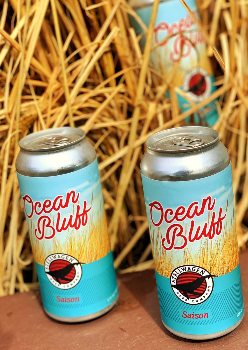 stellwagenbeer's tweet photo. Today! Ocean Bluff Saison makes its debut in the taproom just in time for national saison day. We’ve got 40 cases, growler fills and pours available for 12:00PM.
#drinklocal #marshfield #stellwagenbeer #oceanbluff #saison #saisonday https://t.co/x7xDqZmBDY