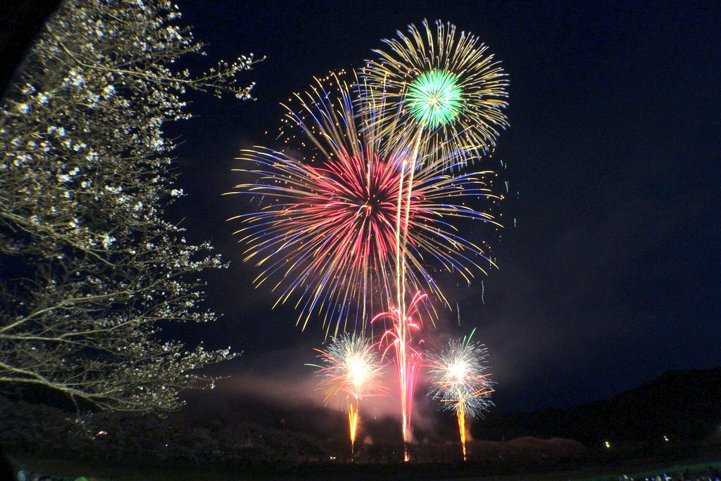 Akio でしばらく話をしながら子供と遊んだあとに場所取りをした所へ戻り白竜湖花火inだいわを堪能 T Co Up3uzmuzpl Twitter
