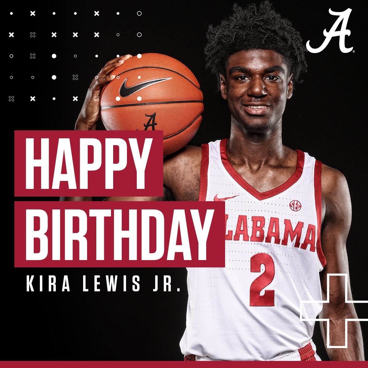 Alabama Men S Basketball He S Officially An Adult Happy 18th Birthday To Kira Lewis Jr Make Sure And Show Him Birthday Love Bama Nation Rolltide T Co Se2wt7emad
