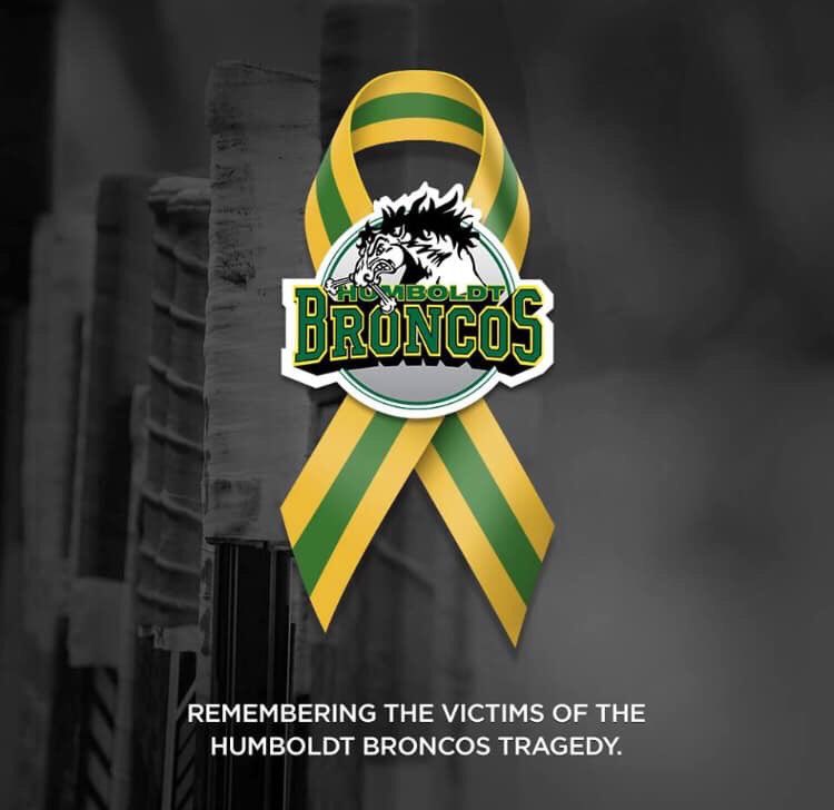 TheMotoMethod's tweet photo. One year later, we still remember those affected by the @HumboldtBroncos tragedy. The #XCTech team and I stand with you and send our best from @spain 💚💛💚 #HumboldtStrong https://t.co/EkcNEbZJSq