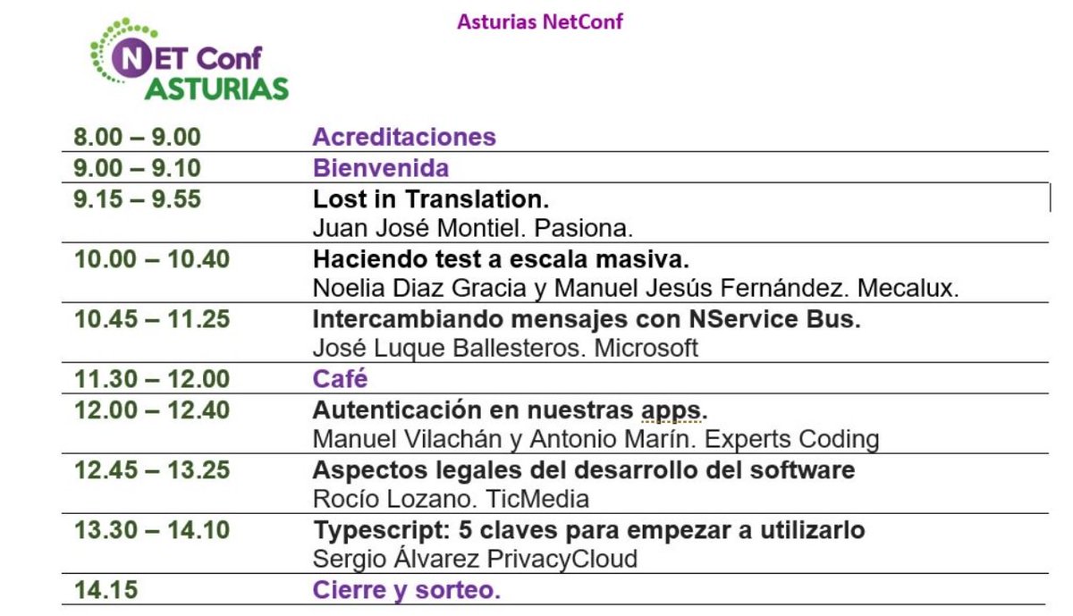 Sábado 27 de Abril, ven a la  <a href="/epigijon/">EPI Gijón 🎓</a> a escuchar a <a href="/kastwey/">Juanjo</a> de <a href="/pasiona/">pasiona</a>, Noelia y Manuel de <a href="/MecaluxSpain/">Mecalux España</a>, <a href="/jluqueba/">Jose Luque</a> de <a href="/MicrosoftES/">Microsoft España</a>, <a href="/manuvilachan/">Manu Vilachan</a> y Antonio de <a href="/expertscoding/">expertscoding</a>, Rocio de <a href="/ticmedia_es/">ticmedia</a> y <a href="/codecoolture/">Sergio (he/him)</a> de Privacy Cloud.
Registráte aquí: microsoftevents.com/profile/6576756