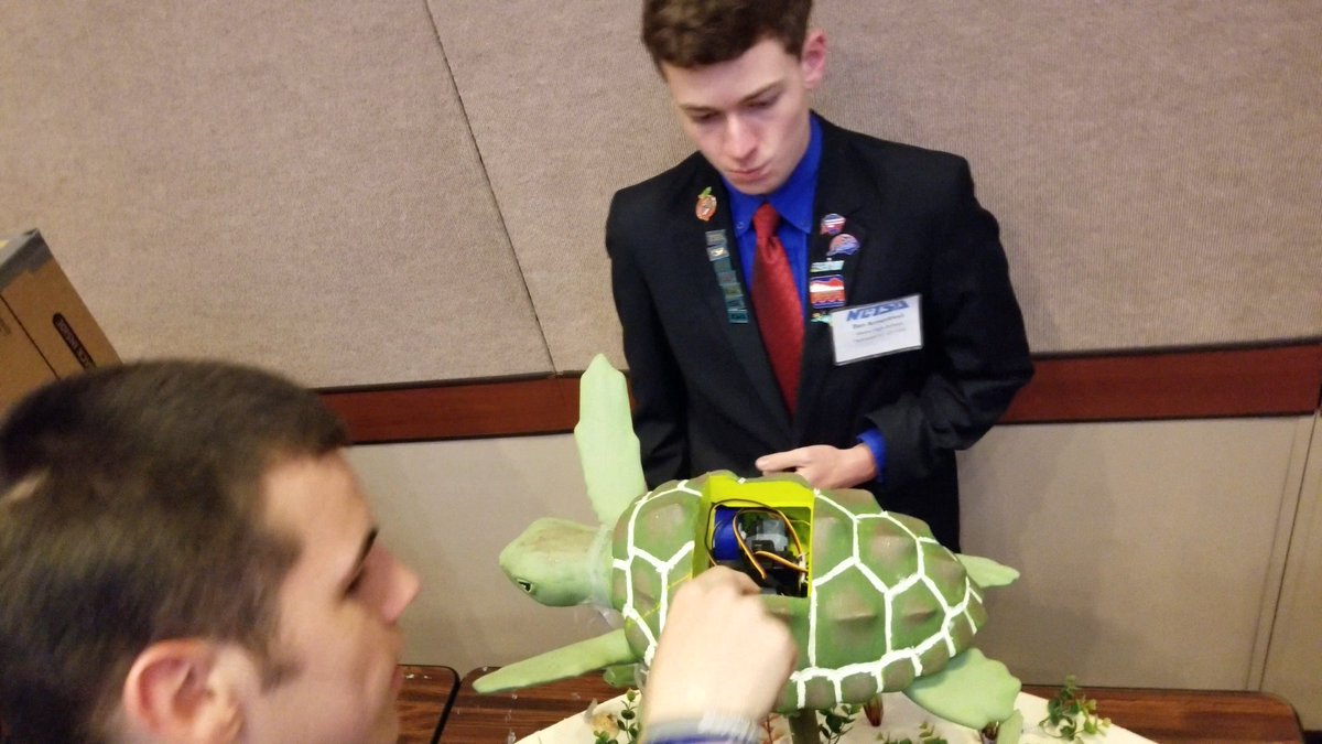 dr_ywong's tweet photo. More pic of @Atkins_HS TSA Animatronics team's turtle. https://t.co/5y8oAsptD3