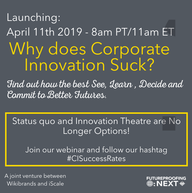 SeanMoffitt's tweet photo. Why Does Corporate Innovation Suck? And how the best see, learn, decide and commit better #FutureproofingNext #CISuccessRates

April 11th: https://t.co/KW6Ph7WRmI

@ralph_ohr @andrea_kates @ronfriedmann @WaterlooEDC
@corestrateji @DavidRPrasser @jhernanper @iryna_bur https://t.co/VsgU0I7rbM