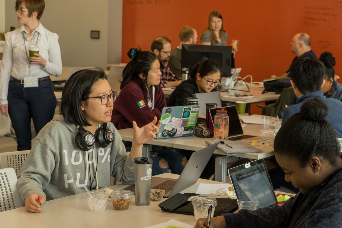 wgfpa's tweet photo. Hackathon Workday for #WGFcodeswitch is underway! None of this would be possible without the moms and coders who have volunteered their weekends to create new apps and technology to empower single moms and families in #Pittsburgh. https://t.co/v8tRfOU15k