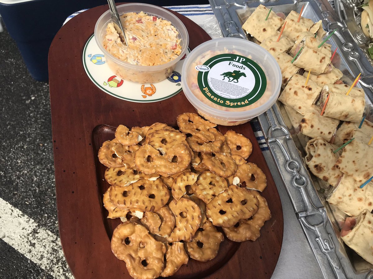 JPFoodscheese's tweet photo. Get some pimento cheese @liquorbarn -get your tailgate on! Keeneland is back and the weather is fine! #appetizer #cheese #kyproud https://t.co/dWtT4iH7h3