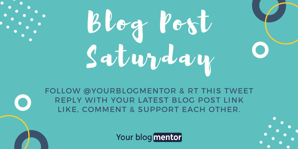 itsrahulc's tweet photo. It's #blogpostsaturday bloggers -
1. #Follow me & RT this thread
2. Reply with your latest blog post link
3. Like, comment & support each other
#bloggerstribe #bloggerswanted #bloggers #blogging #blogs #TheClqRT #TheBloggingTribe https://t.co/OxJqKBbBeU