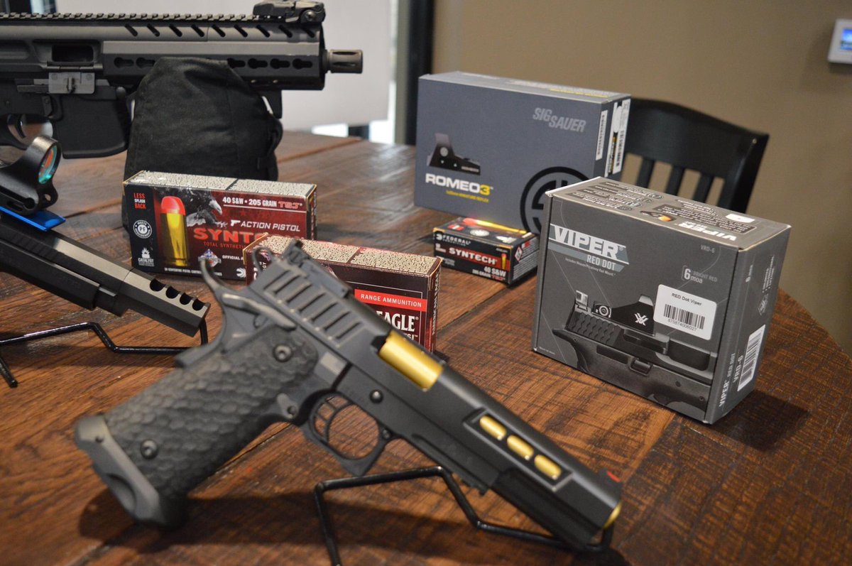 CenterTarget's tweet photo. We are expanding our inventory and getting geared up to soon provide all of your competition needs! If you are looking for a particular firearm, competition ammo, or accessory stop by the store or give us a call today. Dark Storm Industries &amp; JP Enterprise PCC's coming soon! https://t.co/1dY58bjqJi