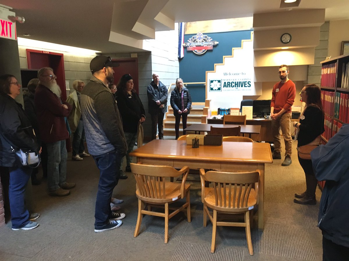 DTMHC_Canada's tweet photo. Our third stop on our #volunteerdrive is the @evabrookdonly where Josh and Kelly gave a great presentation about volunteer opportunities here at their museum!! #JoinTheScene @NorfolkCulture https://t.co/Ksf19YP5VA