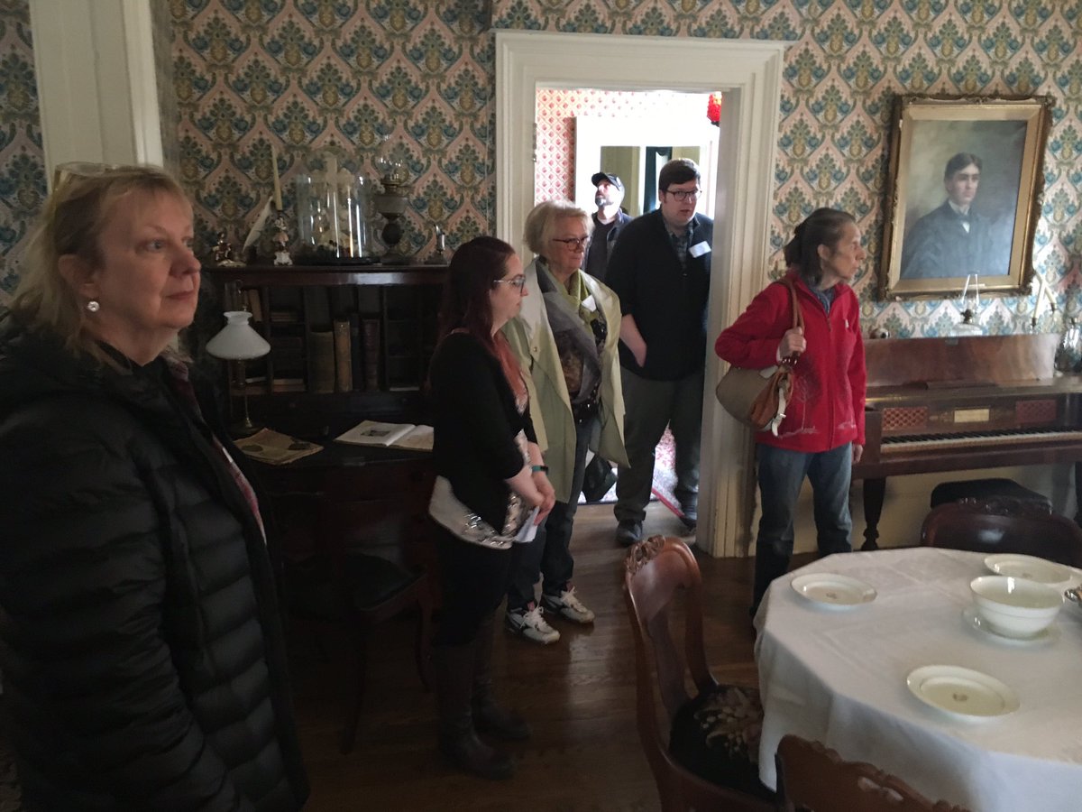 DTMHC_Canada's tweet photo. Our third stop on our #volunteerdrive is the @evabrookdonly where Josh and Kelly gave a great presentation about volunteer opportunities here at their museum!! #JoinTheScene @NorfolkCulture https://t.co/Ksf19YP5VA