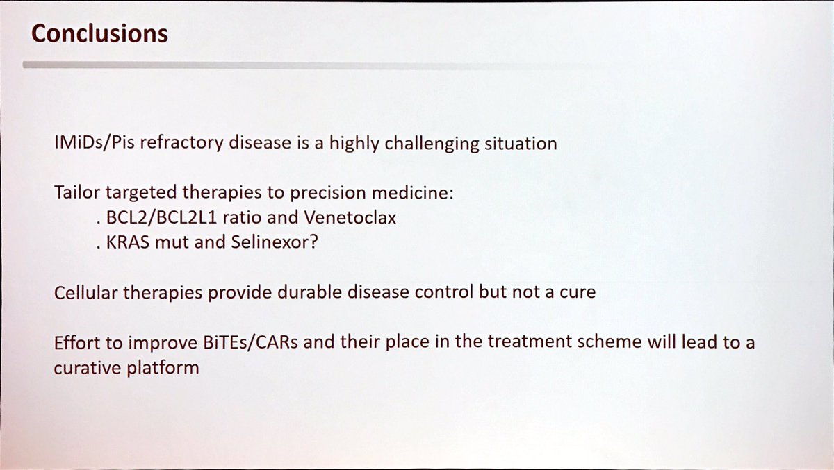 MM_Hub's tweet photo. #ESHMM19 Salomon Manier, @CHU_Lille, discussed management of PI and IMiD refractory disease in #multiplemyeloma #mmsm #myeloma https://t.co/qfh01pkWFL