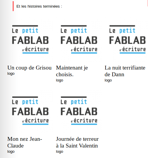 petitfablab's tweet photo. 📖🔗#URL

Retrouvez toutes les histoires écrites pendant le Grand Déballage Numérique #rvbn @VilleDeBron 

Suivez le lien : https://t.co/yJNhmapcmL https://t.co/P4bLOMilpf