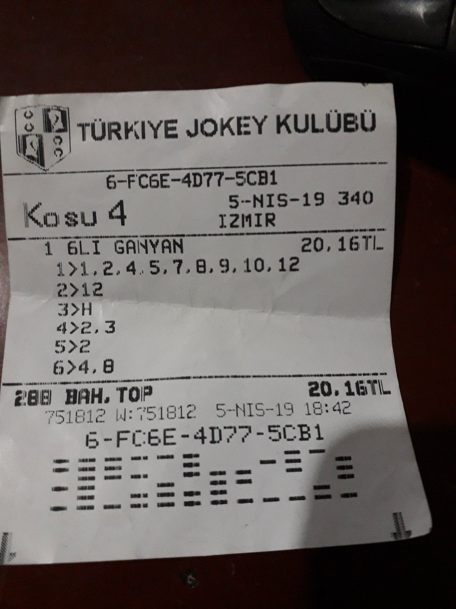 Izmır 1 altılı 5 kaldik