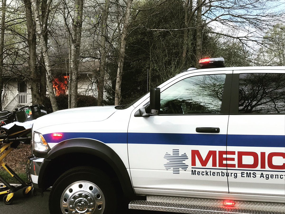 MecklenburgEMS's tweet photo. Watching over the men and women of Davidson Fire as they train. Even though this is a training fire. The possibility of an injury is real. Thank you Paramedics Rowe and Smith for the pictures.
#MedicBehindTheScenes https://t.co/lVcJ5wMoQA