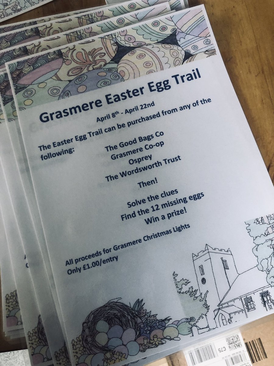 Grasmere Easter Egg Trial starts on Monday 8th April #easteregghunt #visitgrasmere #homeatgrasmere