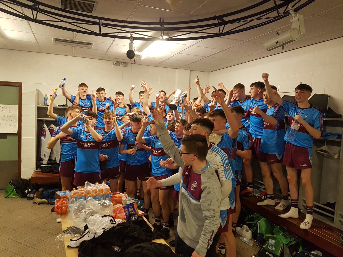 St_Michaels_Ekn's tweet photo. Euphoria in @St_Michaels_Ekn dressing room. We're only Hogan Cup Champions!!!! https://t.co/1zIgssBOLb