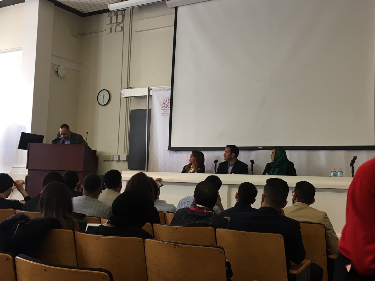 arabnews's tweet photo. Live at #ArabConferenceAtHarvard: Libya-Current and Future panel begins with @AbdelAGhafar, @zlanghi and @sadenkhallaf https://t.co/LDNeIKXpRq https://t.co/YP2QrviVBx