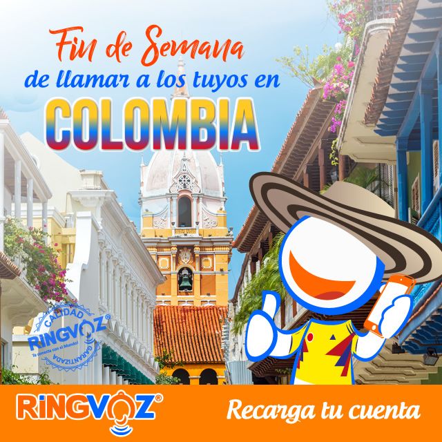 RingVoz's tweet photo. FIN DE SEMANA de LLAMAR A LOS TUYOS en #COLOMBIA. Si no lo has hecho es hora que recargues tu cuenta por nuestra #RINGVOZ #APP https://t.co/2GB2yoIzmc o llámanos para ayudarte 7865331119 https://t.co/GHUUxaPtKe