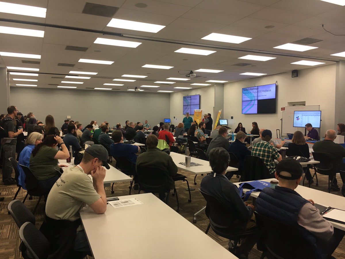 SpringsSQL's tweet image. #sqlsat830 is underway!! #springssql #sqlsatcos