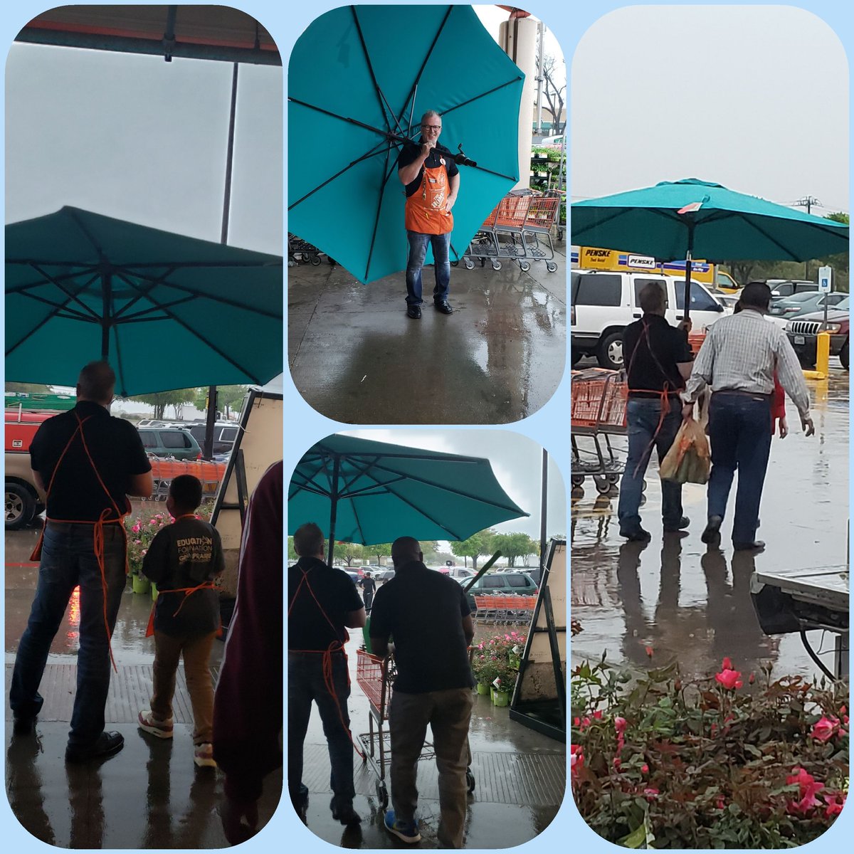 beasonpam's tweet photo. Rainy day? Not for our customers here at 507!!! ASM Stephan is personally walking each shopper to their vehicles. Talking about best in class service! https://t.co/j1AL35mIXZ