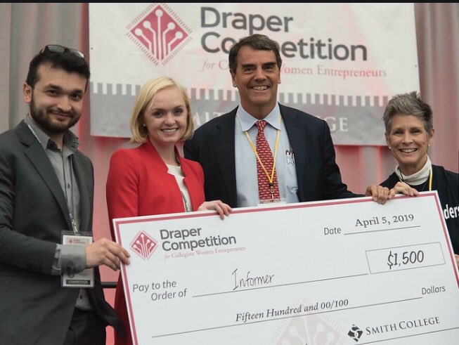 UOregonLCE's tweet photo. Our Informer team with Tim and Melissa Draper @SmithCIEC #DraperCompetition https://t.co/vjyIqpaFoo