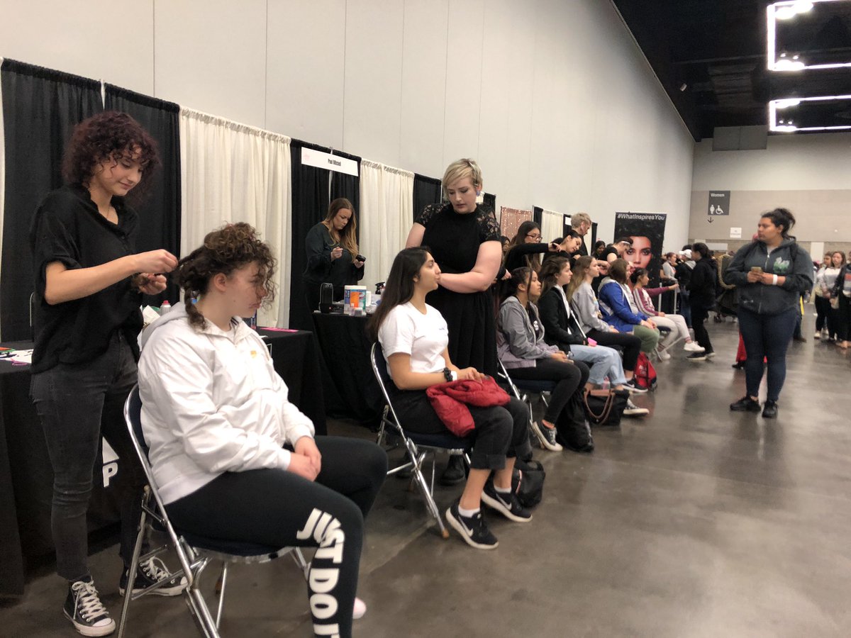 Thanks to <a href="/PaulMitchellEdu/">Paul Mitchell Schools</a> for bringing the glam squad 😍