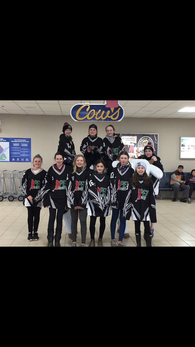#crc2019 U12 PEI welcoming U19 BC Thunder at the airport today. For CRC 2019!  <a href="/ringettecanada/">Ringette Canada</a> <a href="/CharlottetownPE/">Discover Charlottetown</a> <a href="/ChtownPE/">City of Charlottetown, PE</a>
